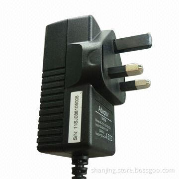 Three Pins UK Version Plug 12V/1.5A/18W Switching DC Adapter for Alarm System and CCTV Cameras